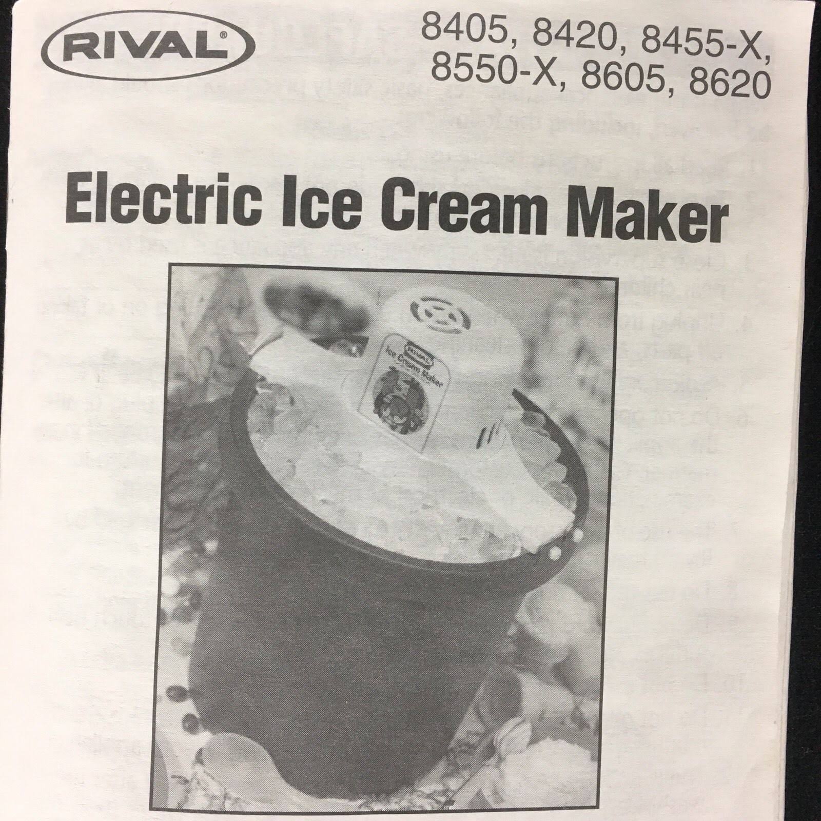 Rival ice cream maker 8401 hotsell